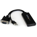 ADATTATORE VGA A HDMI AUDIO