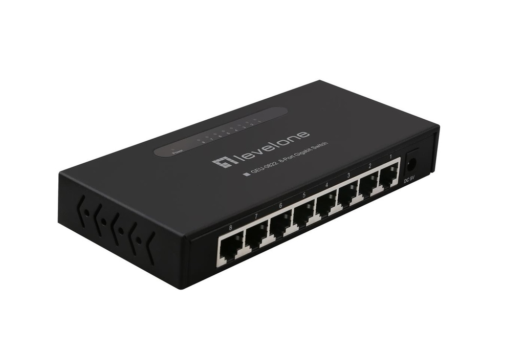 SWITCH DESKTOP 8PORTE METALHOUSING