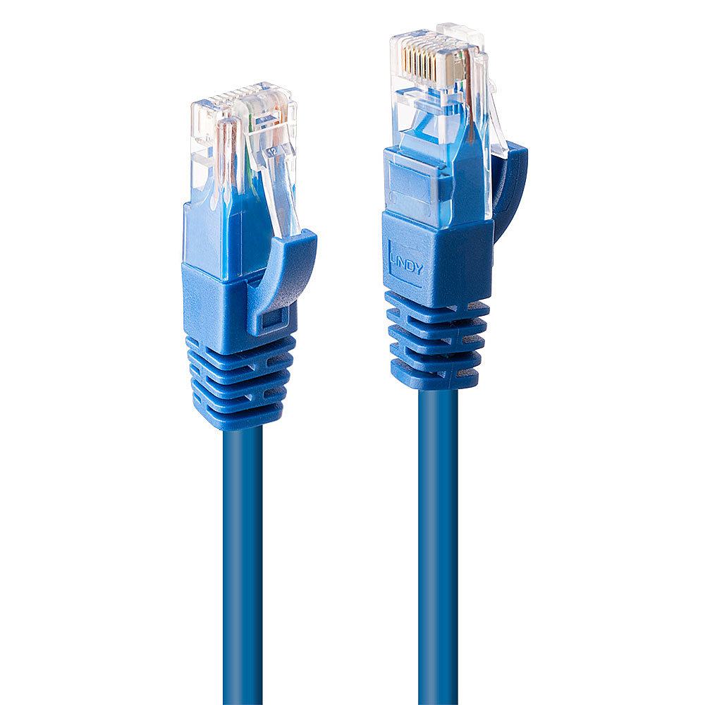 CAVO DI RETE CAT.6 U UTP BLU 0 3M