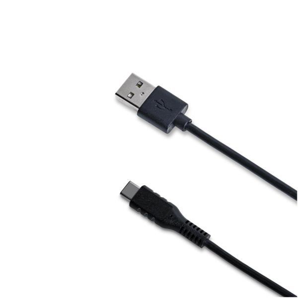 15W USB-A TO USB-C CABLE 2M BLACK