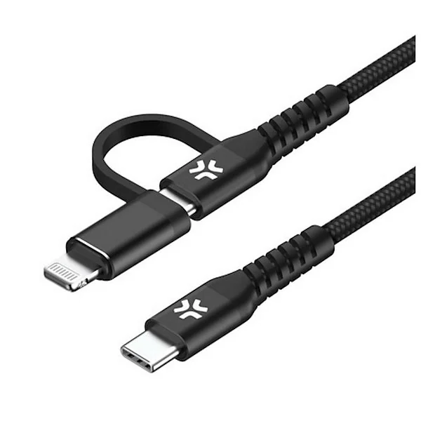 60W USBC-USBC/LIGHTNING CABLE 1M
