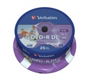 SPINDLE 25 DVD+R D.LAYER 8.5GB 8X