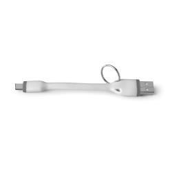 12W USB-A TO USB-C CABLE 12CM WHITE