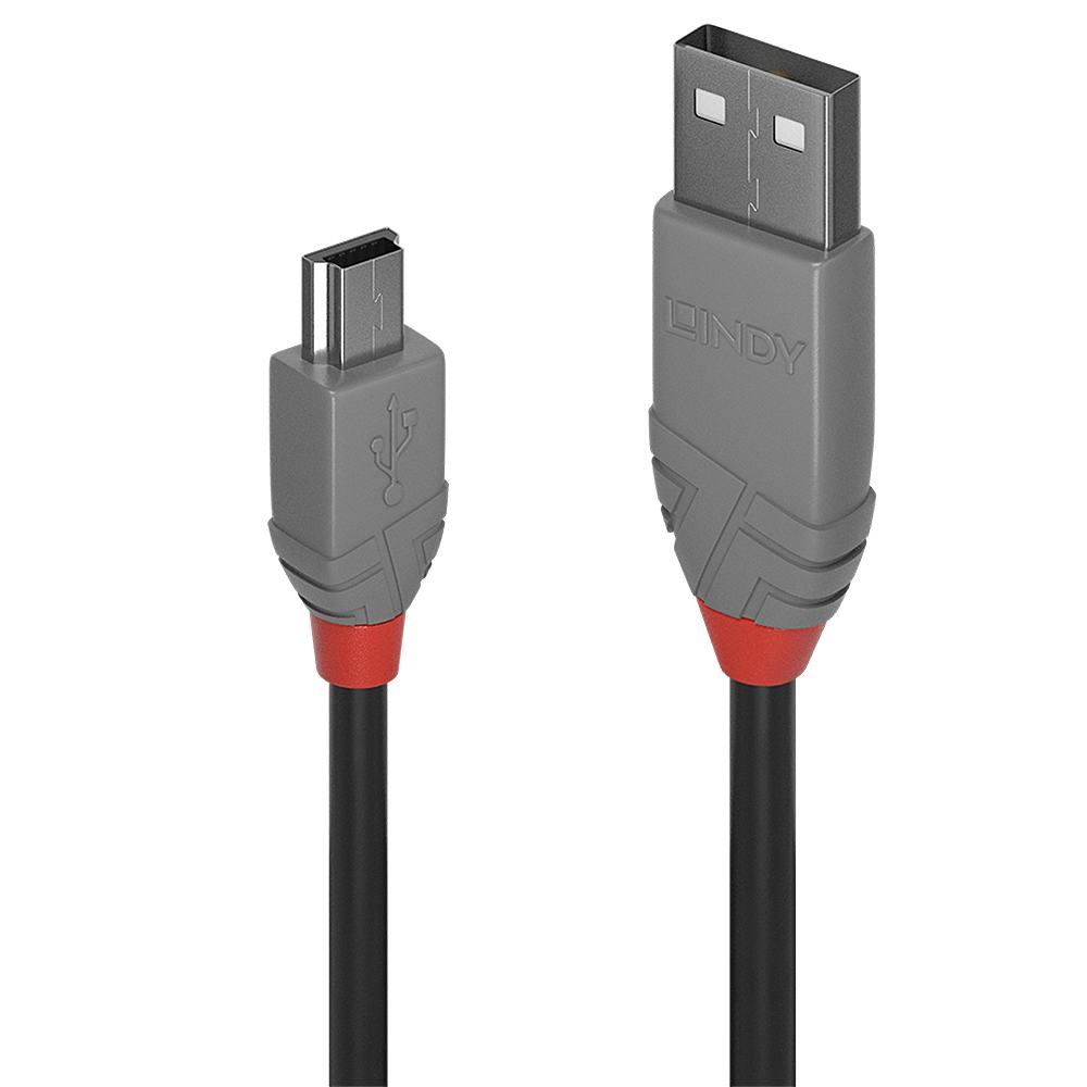 CAVO USB 2.0 A MINI-B NERO  1M