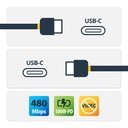 CAVO USB-C A USB-C CON PD 5A - M/M