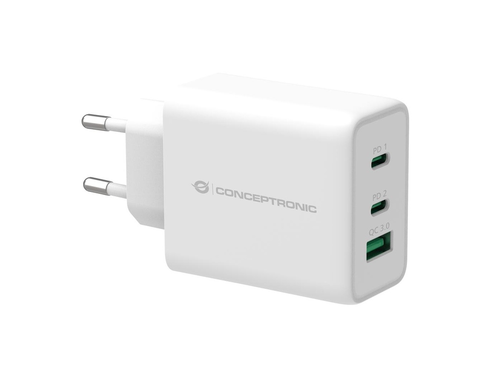 3-PORT 65W GAN USB PD CHARGER