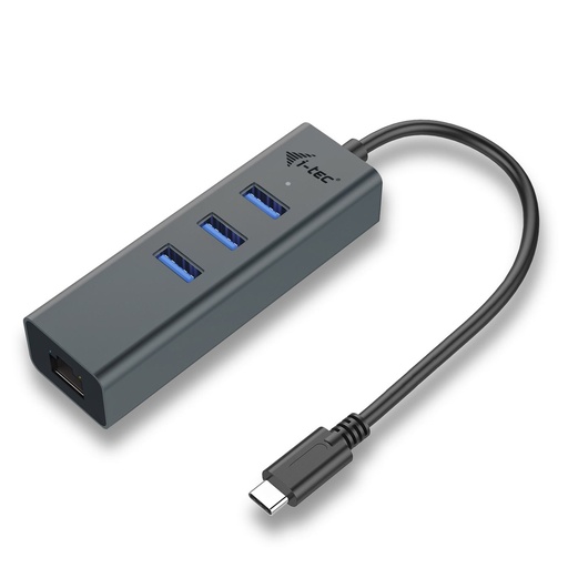 [C31METALG3HUB] USB-C METAL 3 PORT+ETHERNET ADAPT