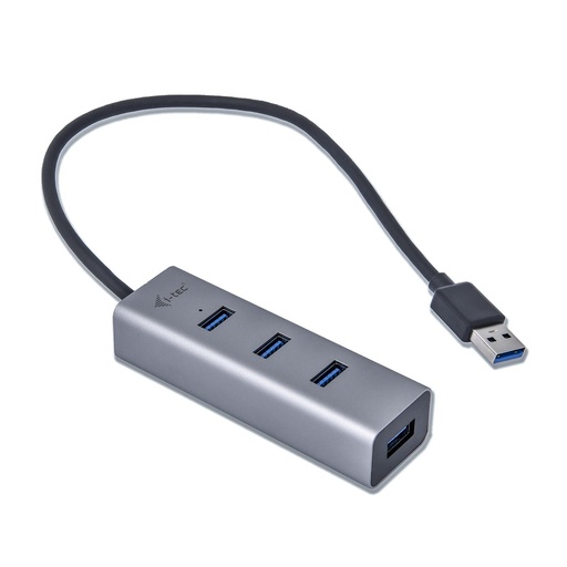 [U3HUBMETAL403] USB 3.0 METAL 4PORT+OUT POWER ADAPT