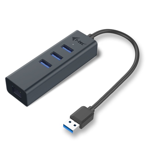 [U3METALG3HUB] USB 3.0 METAL3 PORT+ETHERNET ADAPT