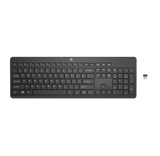 [3L1E7AA] HP 230 WIRELESS KEYBOARD (BLACK)