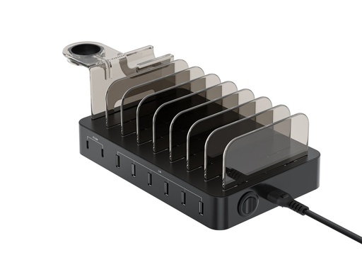 [OZUL02B] 8-PORT 75W USB PD CHARGING STATION