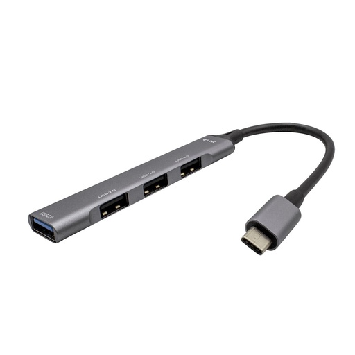 [C31HUBMETALMIN4] USB-C METALHUB 1XUSB 3.0+3X USB 2.0
