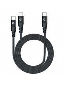 [USBC2USBCBK] 100W USB-C TO 2USB-C CABLE 1.3M BK