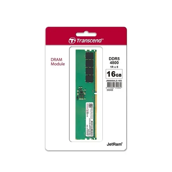 [JM4800ALE-16G] 16GB JM DDR5 4800 U-DIMM 1RX8 2GX8