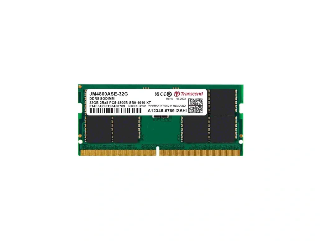 [JM4800ASE-32G] 32GB JM DDR5 4800 SO-DIMM 2RX8 2GX8