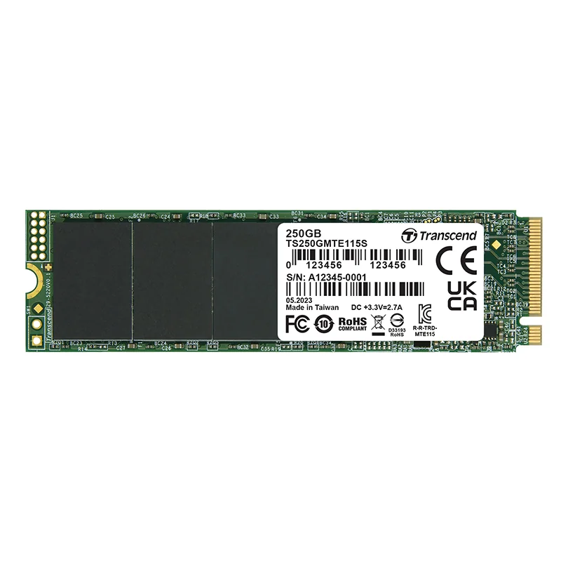 [TS250GMTE115S] 250GB M2 2280 PCIE GEN3X4 NVME TLC