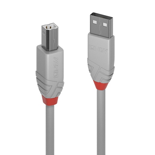 [36681-LND] CAVO USB 2.0 A/B ANTHRA GRIGIO,0,5M