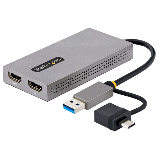 [107B-USB-HDMI] ADATTATORE USB A/C A 2X HDMI