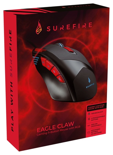 [48817] MOUSE EAGLE CLAW GAMING 9-BUTTON