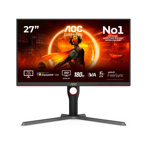 [Q27G3XMN] 27 AOC GAMING 16:9 VA 2K 180HZ