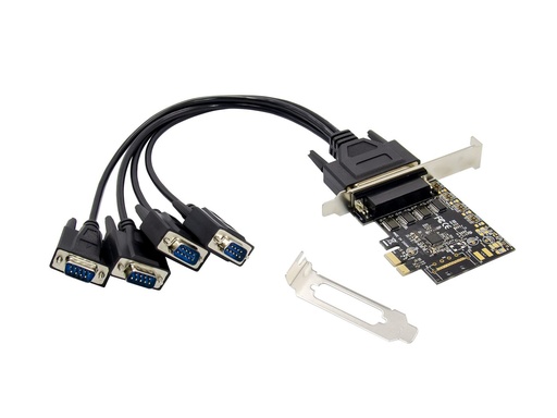 [EMRICK12B] 4-PORT DB9 RS232 SERIAL PCIE CARD