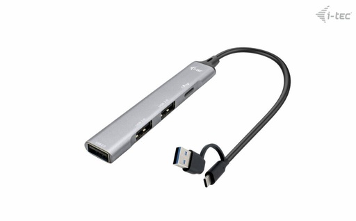 [CAHUBMETALMINI4] I-TEC USB-A/USB-C METAL HUB
