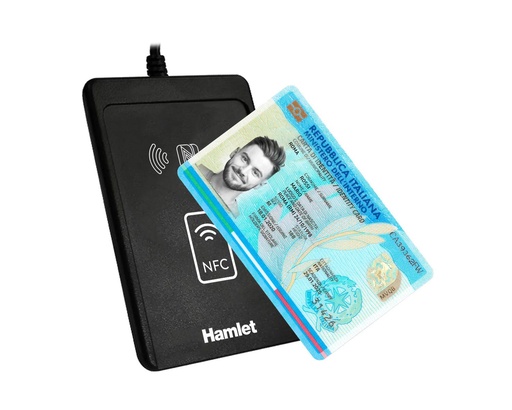 [HUSCR-CIEP] LETTORE USB SMART CARD CONTACTLESS