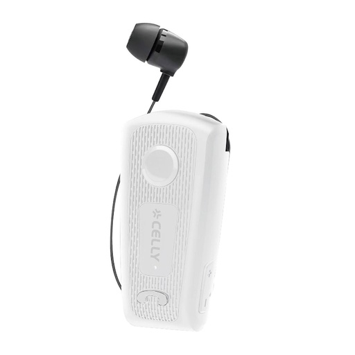 [BHCLIPWH] RETRACTBL WIRELESS MONO HEADSET WH