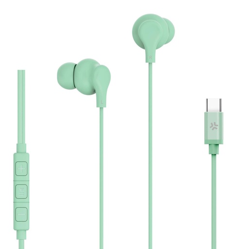 [UP1600TYPECGN] IN-EAR USB-C STEREO EARPHONE GREEN