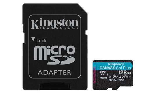 [SDCG4/128GB] 128GB MICROSDXC CANVAS GO PLUS 4 +A