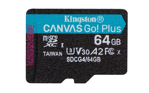 [SDCG4/64GBSP] 64GB MICROSDXC CANVAS GO PLUS GEN4
