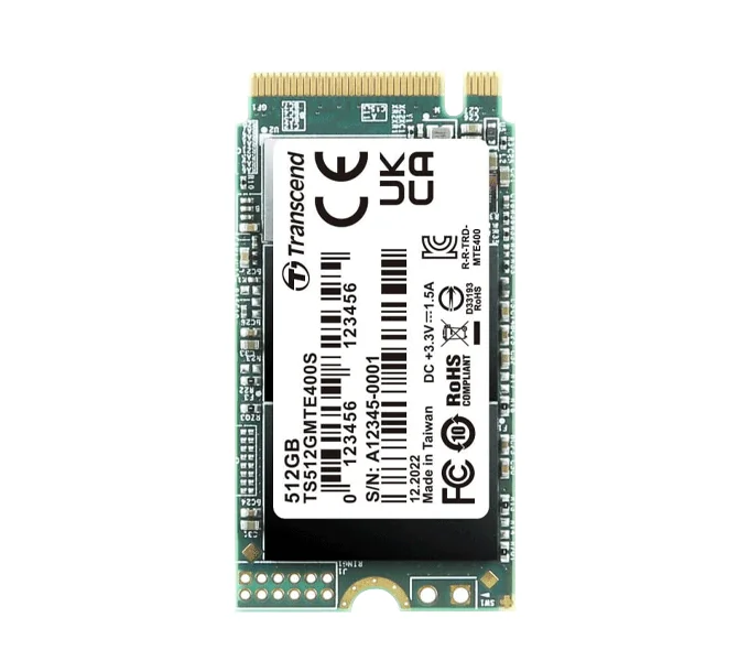 [TS512GMTE400S] 512GB M2 2242 PCIEGEN3X4 NVME 3DTLC