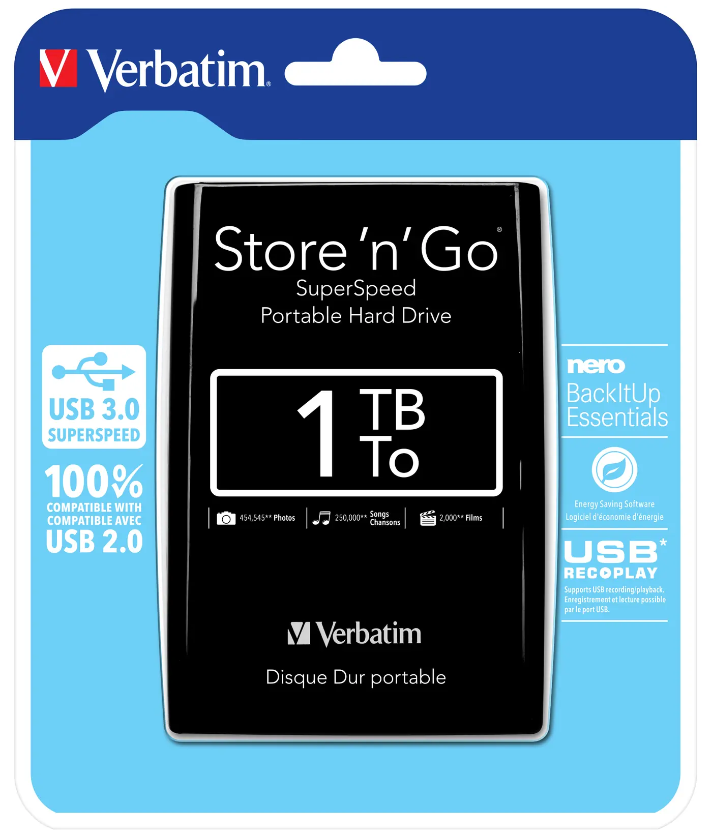 [53023] HARD DISK EST.USB 3.0-1 TB-2.5 SLIM