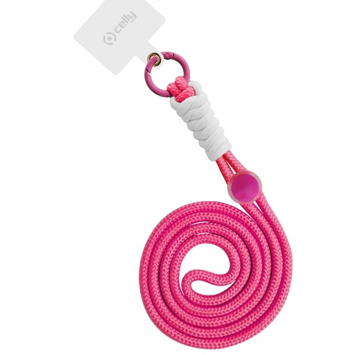 [LACETNYLPKF] NECK LACET NYLON PINK FLUO