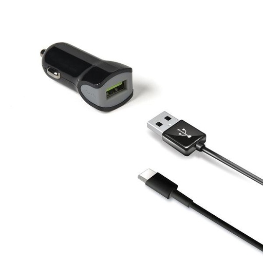 [CCUSBTYPEC] USB-A CAR CHARGER 12W+USB-C CABLE