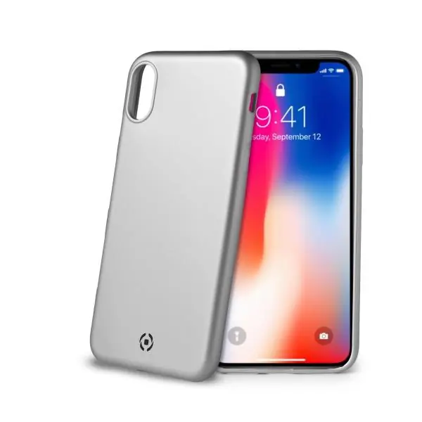 [SOFTMATT900SV] SOFTMATT COVER IPHONE XS/X SILVER