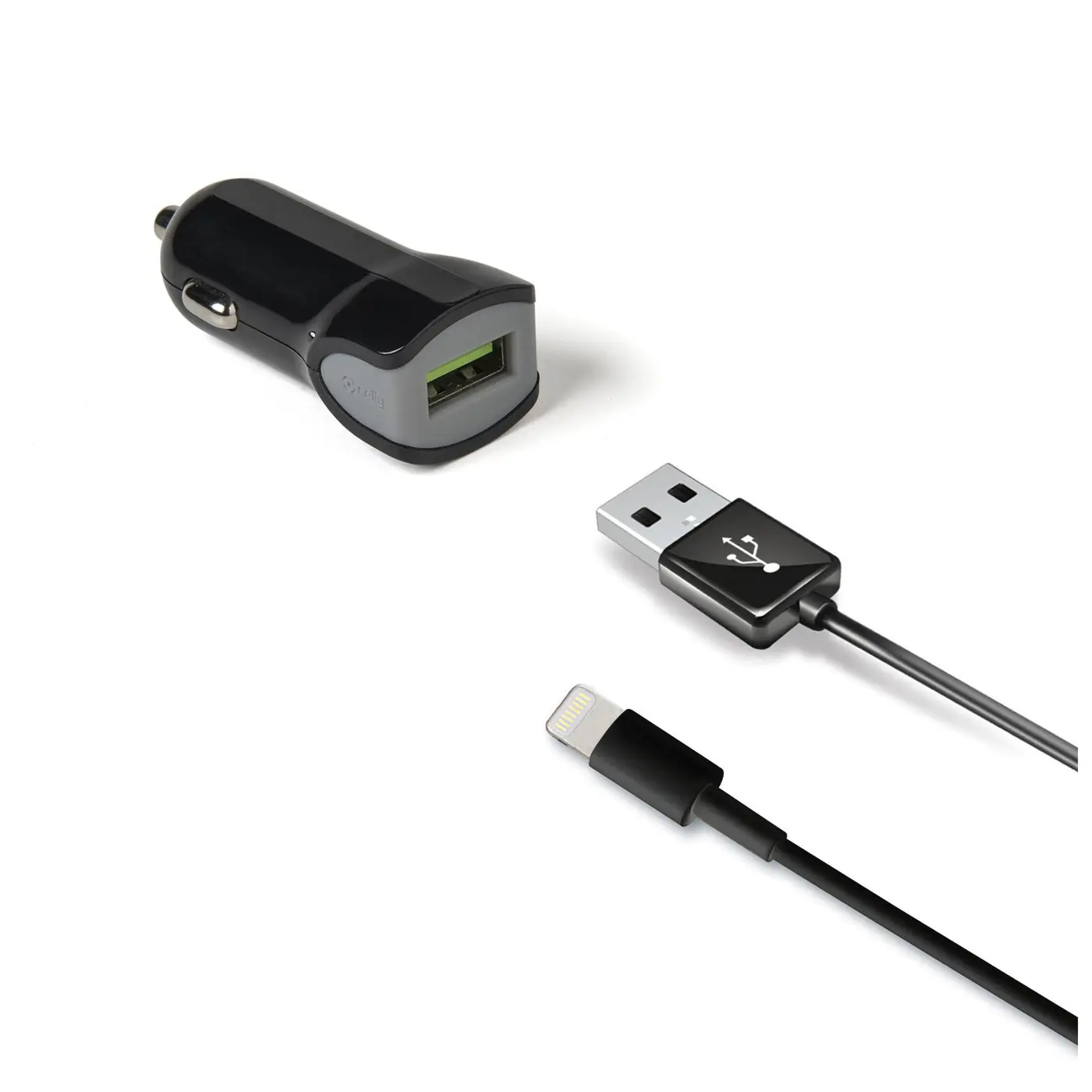 [CCUSBLIGHT] USB-A CAR CHARGR 12W+LIGHTNING CABL