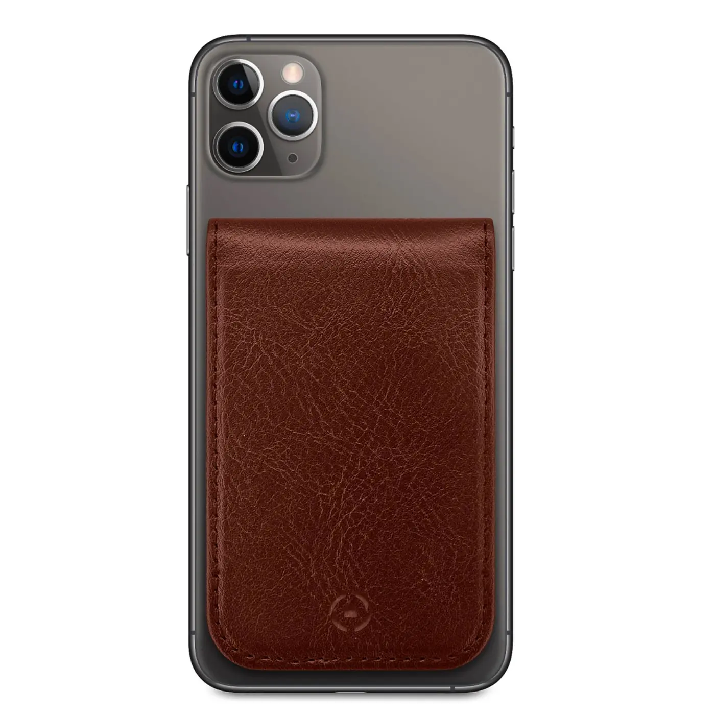 [CARDDBR] DUOMO MAGNETIC CARD HOLDER BROWN