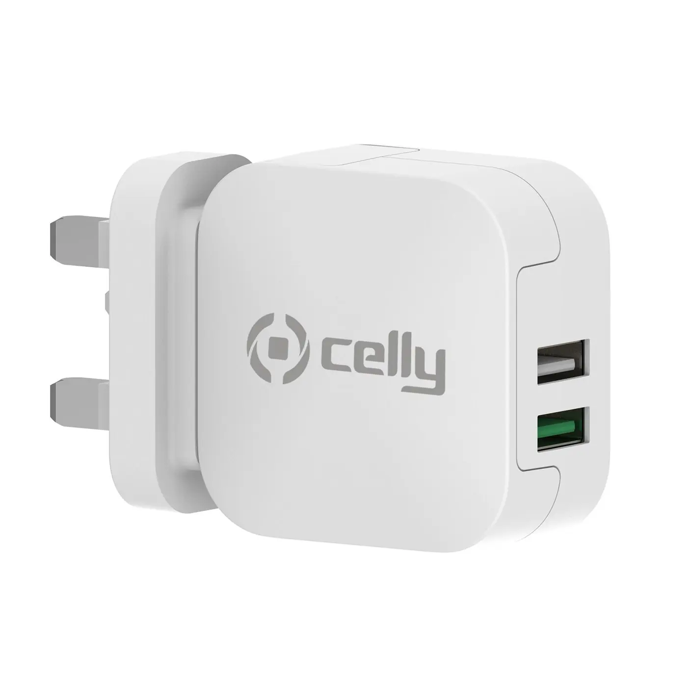 [TC2USBTURBOUK] 2USB-A UK WALL CHARGER 17W WHITE