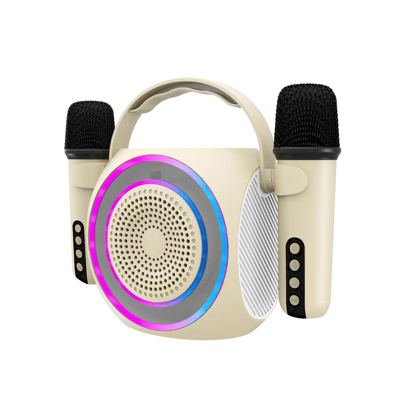[PARTYMIC2WH] 5W 2MICROPHONE WLS SPEAKER RGB WH