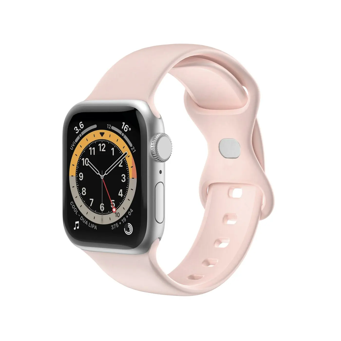 [WBANDSIL44BP] APPLE WATCH 42/44/45 SILICONE BPINK