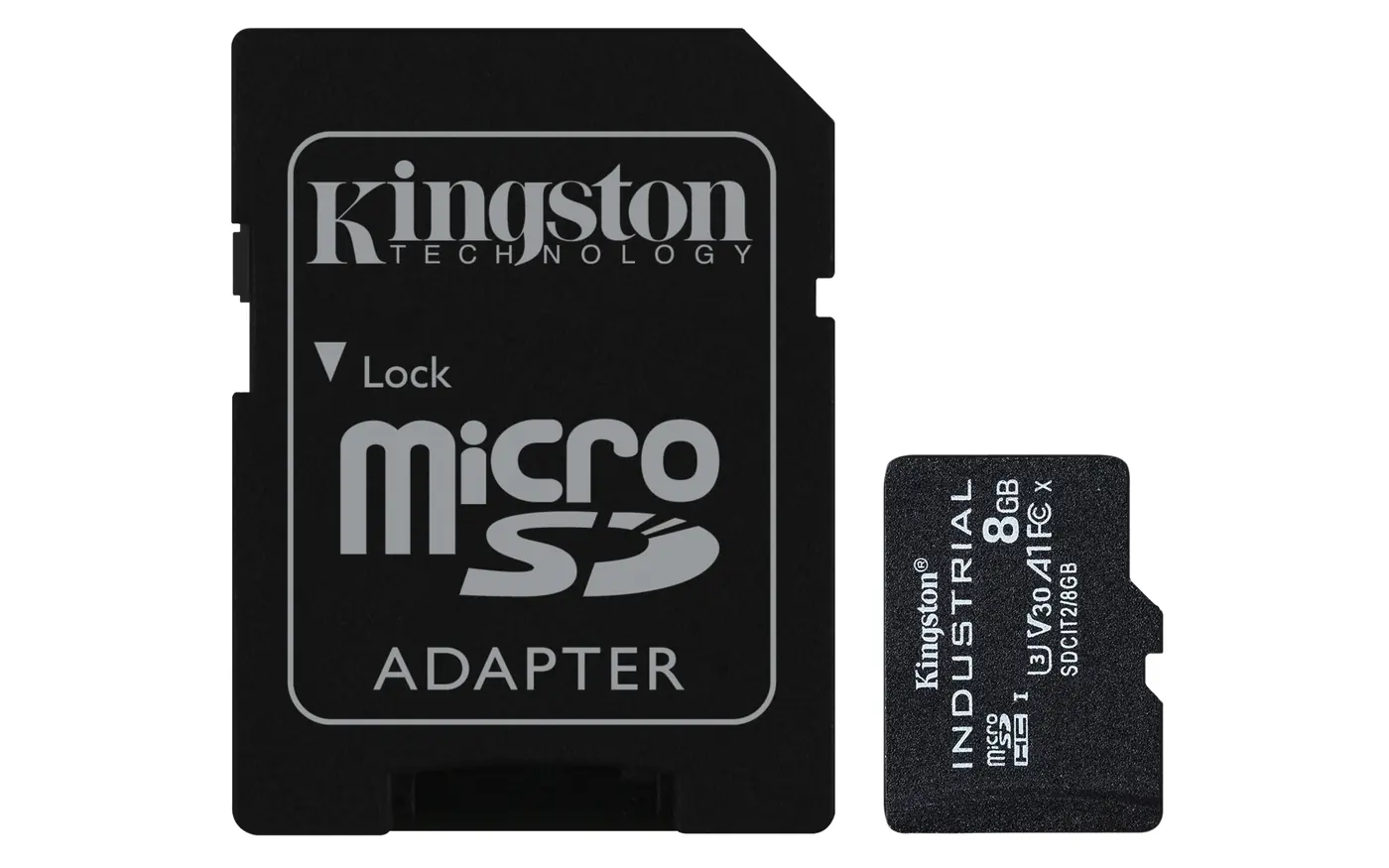 [SDCIT2/8GB] 8GB MSDHC INDUSTRIAL + SD ADAPTER