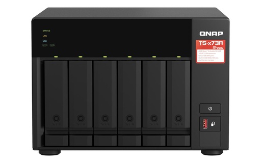 [TS-673A-8G] 6-BAY NAS  AMD RYZEN V1000