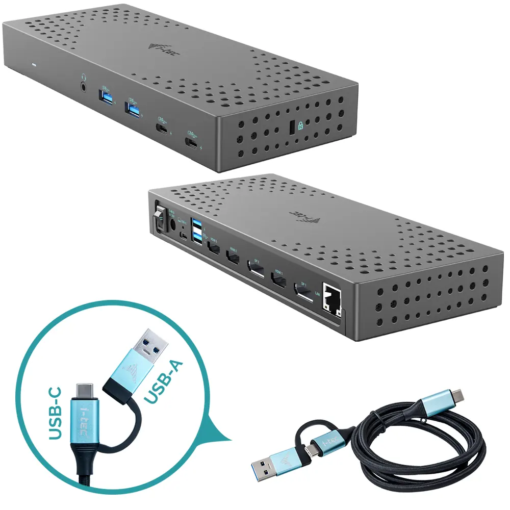 [CTRIPLE4KDOCPIT] USB3.0/USB-C/ THUNDER3X 4K+P.D.100W
