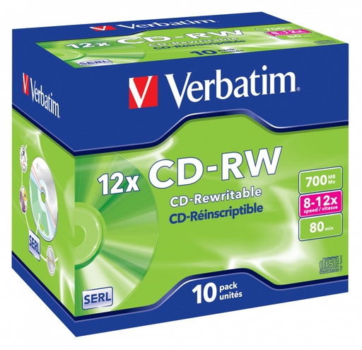 [43148] CD-RW 700MB 80 RISCRIV.12X CF.10  S