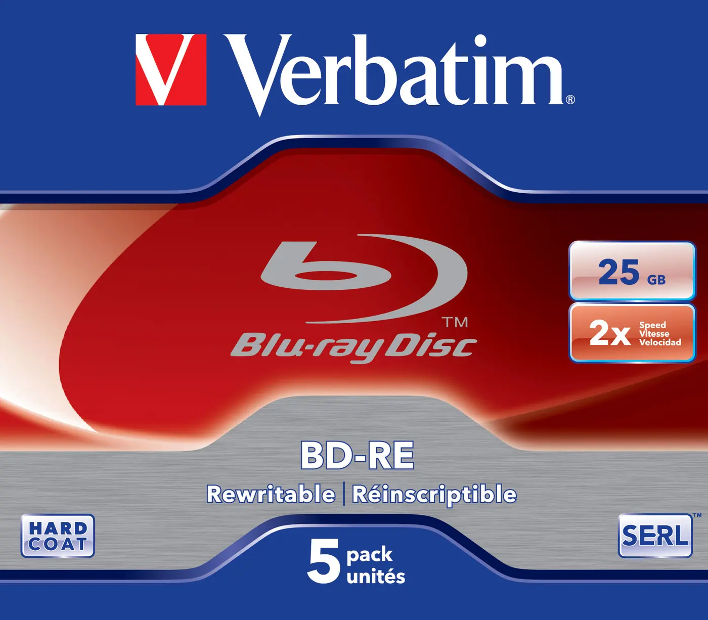 [43615] BLU RAY DISC RE 25GB 2X CONF.5PZ  S