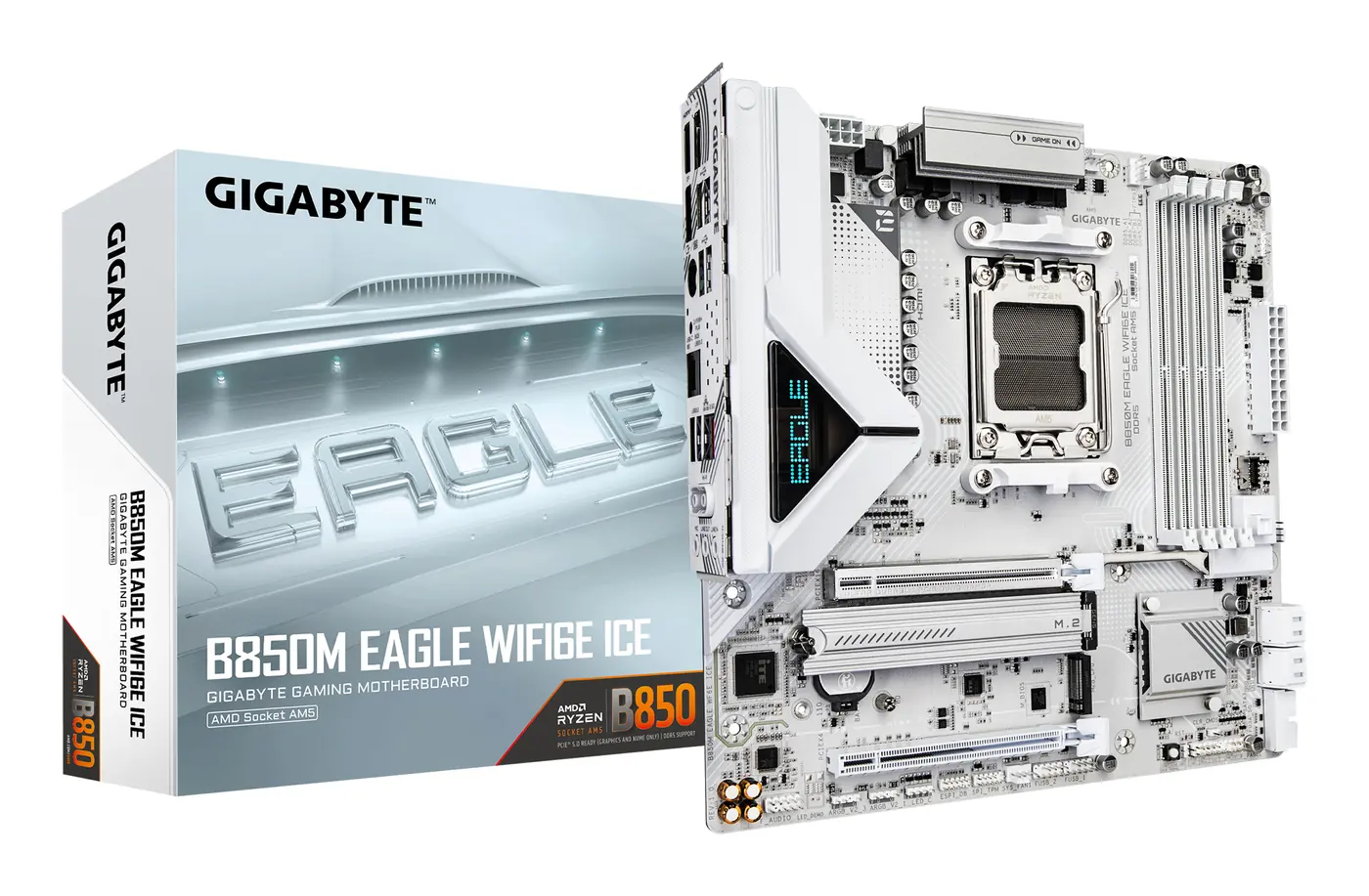 [9MB85ML6E00G10] B850M EAGLE WF6E ICE