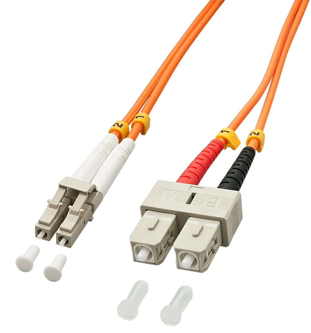 [46990] CAVO FIBRA OTTICA DUPLEX LC/SC 1M