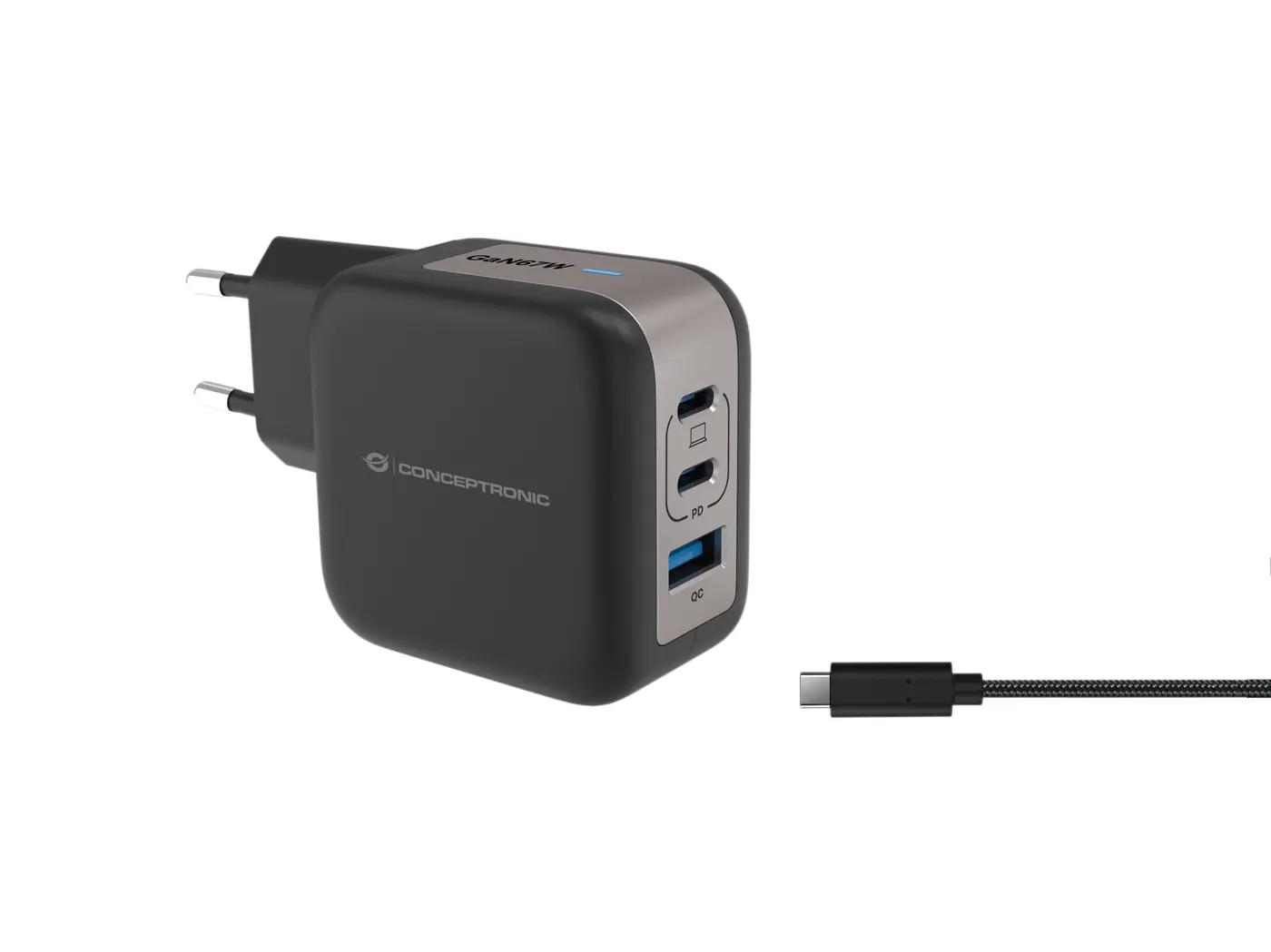 [ALTHEA17B] 3-PORT 67W GAN USB PD CHARGER
