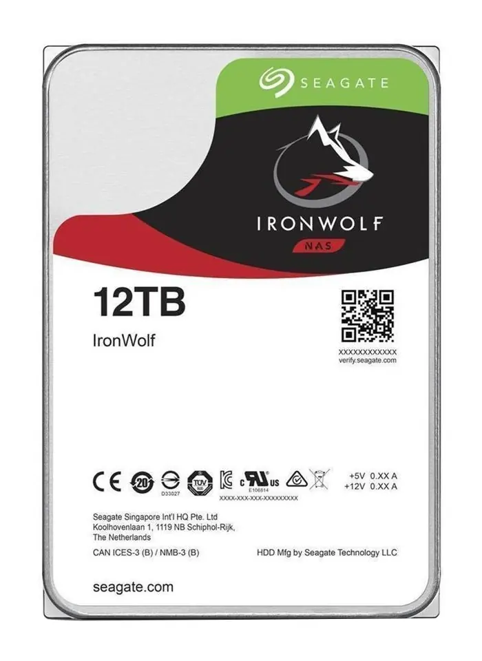 [ST12000VN0008] HDD 12TB IRONWOLF